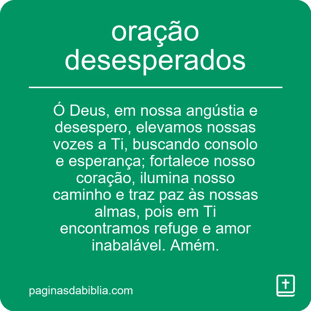 Oração Poderosa para Desesperados: Transformação Espiritual
