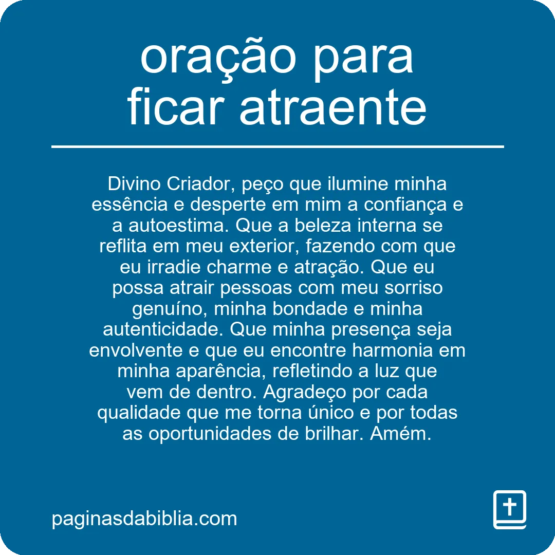 Oração Poderosa para Ficar Atraente Espiritualmente