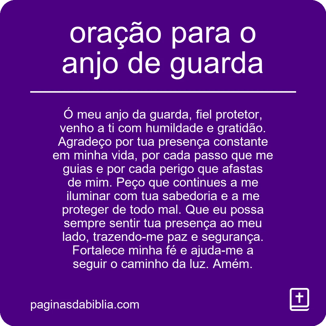 Oração poderosa para o anjo de guarda: conexão espiritual