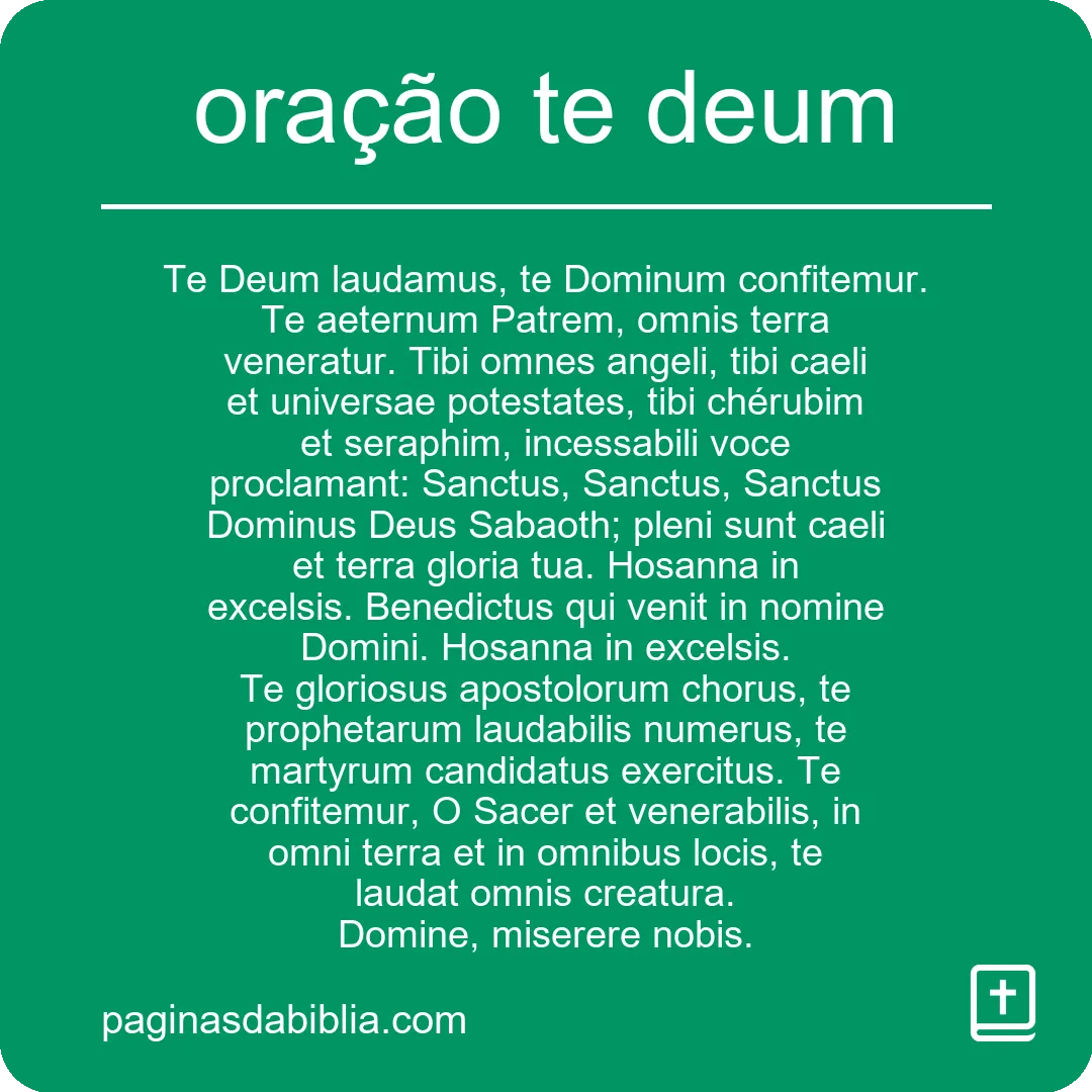 Oração Te Deum: Poder Transformador da Espiritualidade